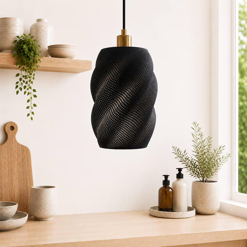 Modern Pendant Light, Scandinavian Hanging Lamp, Minimalist Ceiling Lighting, Contemporary Home Decor, Designer Pendant Fixture