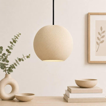 Modern Globe Pendant Light, Scandinavian Hanging Lamp, Minimalist Ceiling Light, Nordic Home Decor, Contemporary Lighting Fixture