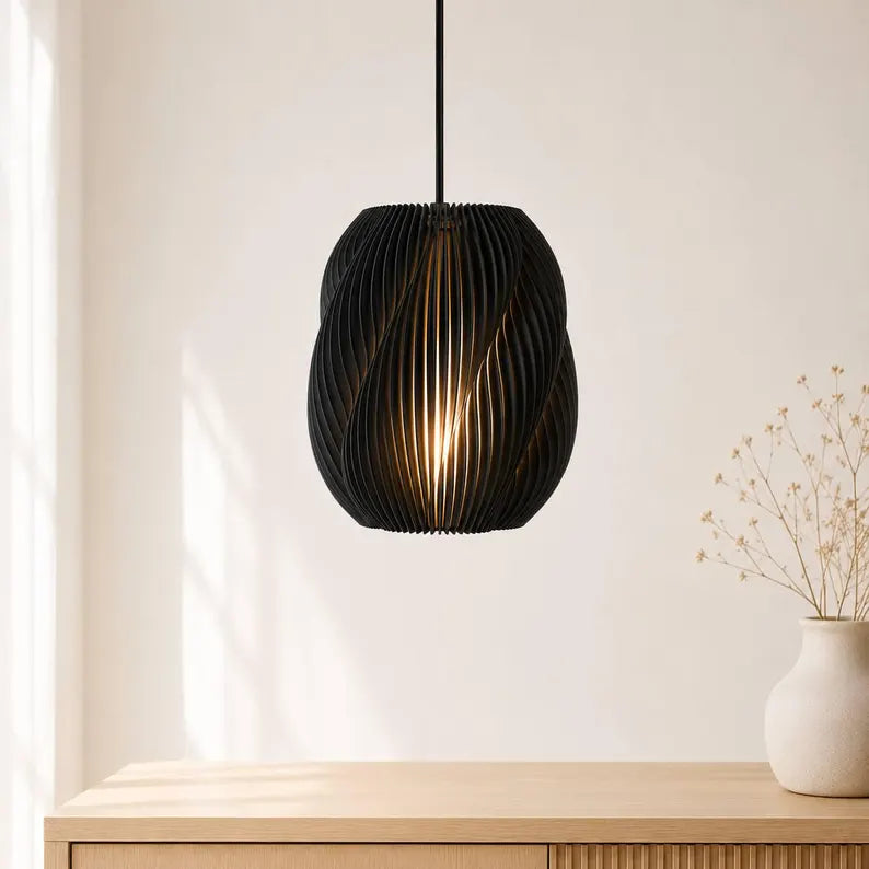 Willow Pendant Light | Scandinavian Japandi Hanging Lamp| Pendant Lamp for Cozy Inte