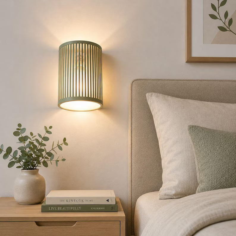 Lumi Wall Sconce | Scandinavian Wall Light Fixture | Modern PLA Wall Lamp | Japandi Wall Sconce | Minimalist Bedroom Light | Hallway