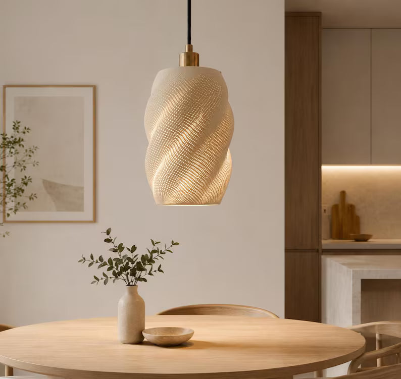 Modern Pendant Light, Scandinavian Hanging Lamp, Minimalist Ceiling Lighting, Contemporary Home Decor, Designer Pendant Fixture
