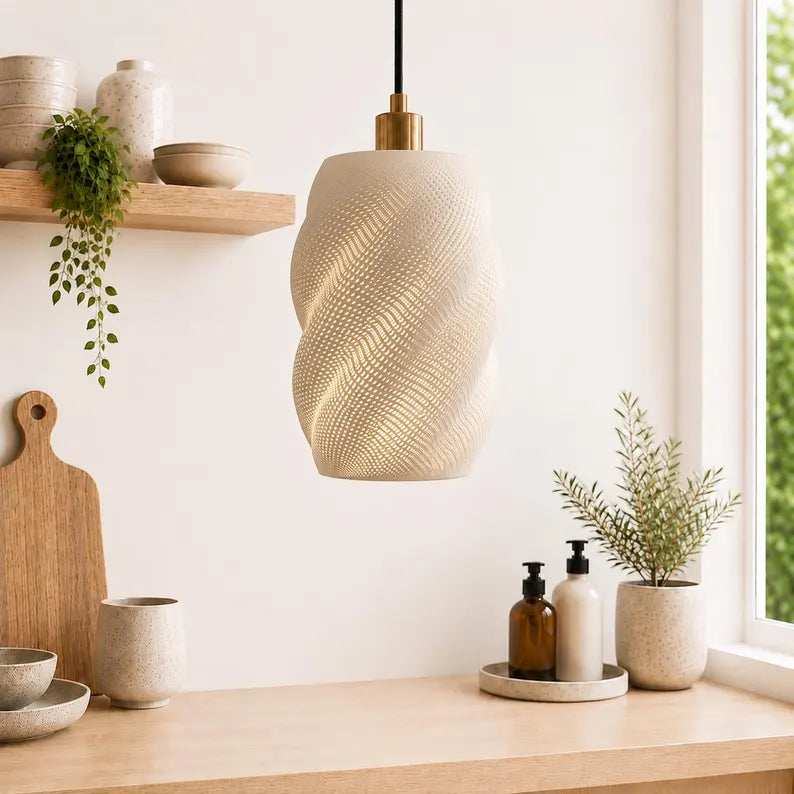 Modern Pendant Light, Scandinavian Hanging Lamp, Minimalist Ceiling Lighting, Contemporary Home Decor, Designer Pendant Fixture
