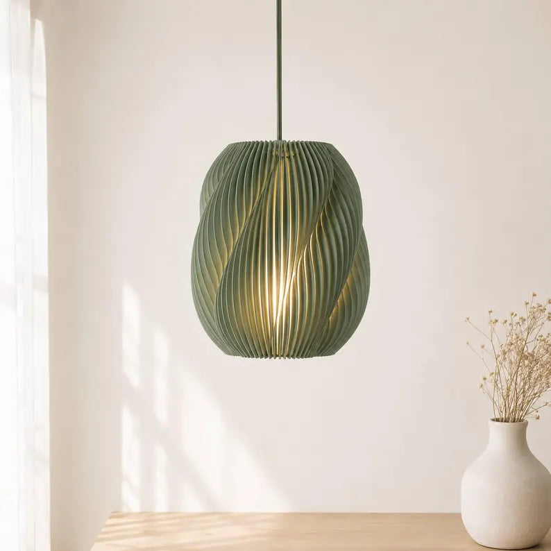 Willow Pendant Light | Scandinavian Japandi Hanging Lamp| Pendant Lamp for Cozy Inte