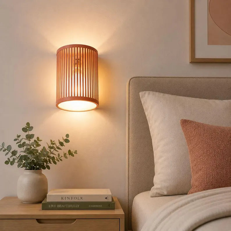 Lumi Wall Sconce | Scandinavian Wall Light Fixture | Modern PLA Wall Lamp | Japandi Wall Sconce | Minimalist Bedroom Light | Hallway