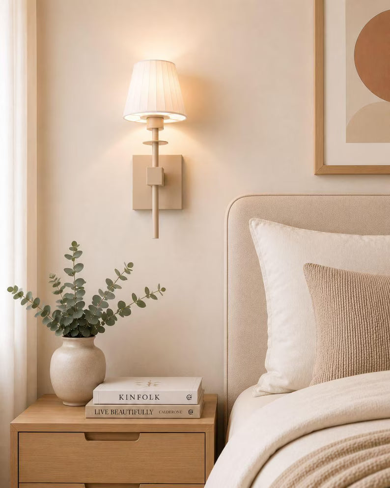 Modern Wall Sconce Lamp | Scandinavian Bedroom Wall Light | Japandi Wall Lamp | Sconce | PLA Modern Lighting