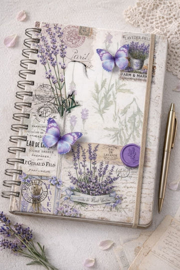 Vintage Lavender Notebook