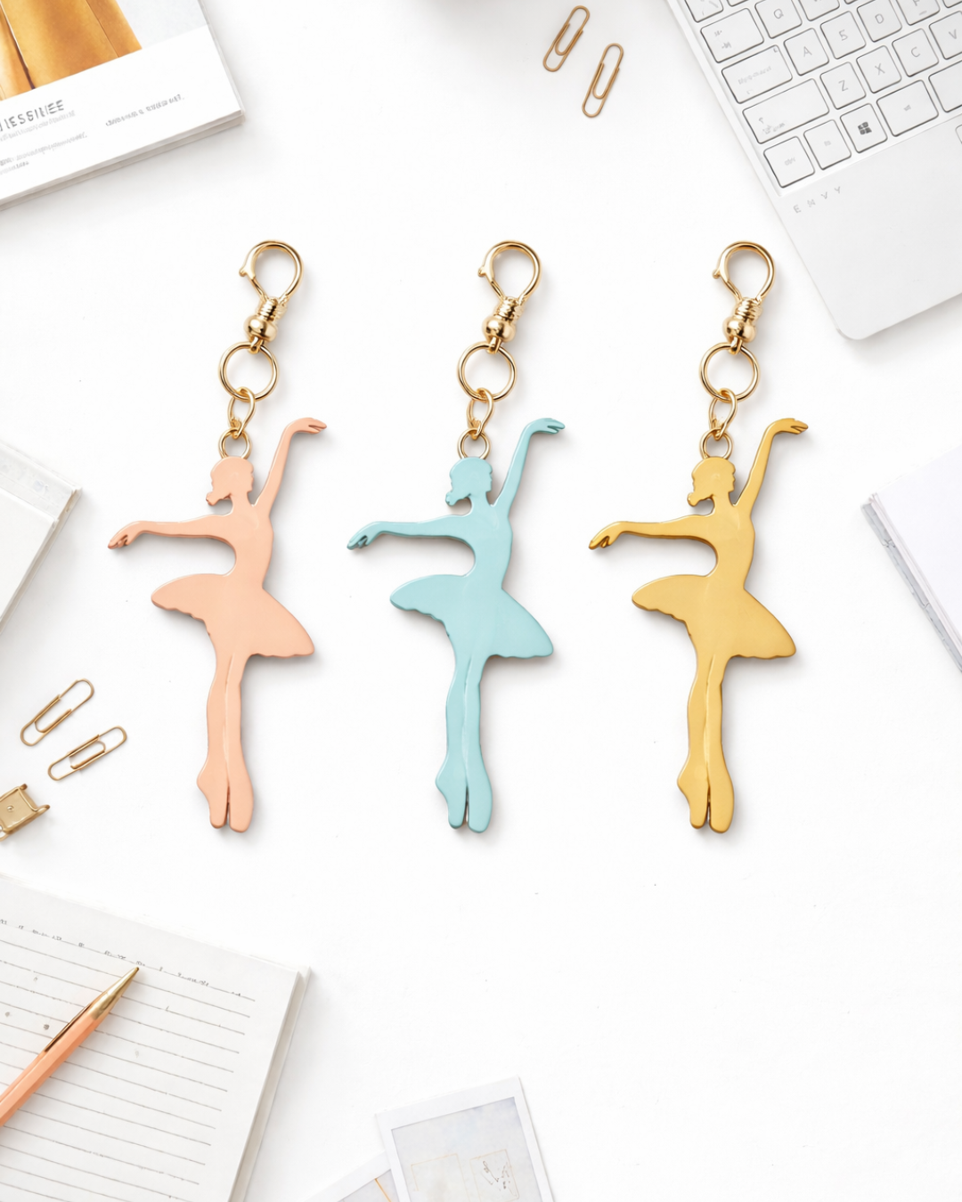 Elegant Ballerina Keychain – Stylish & Delicate Accessory