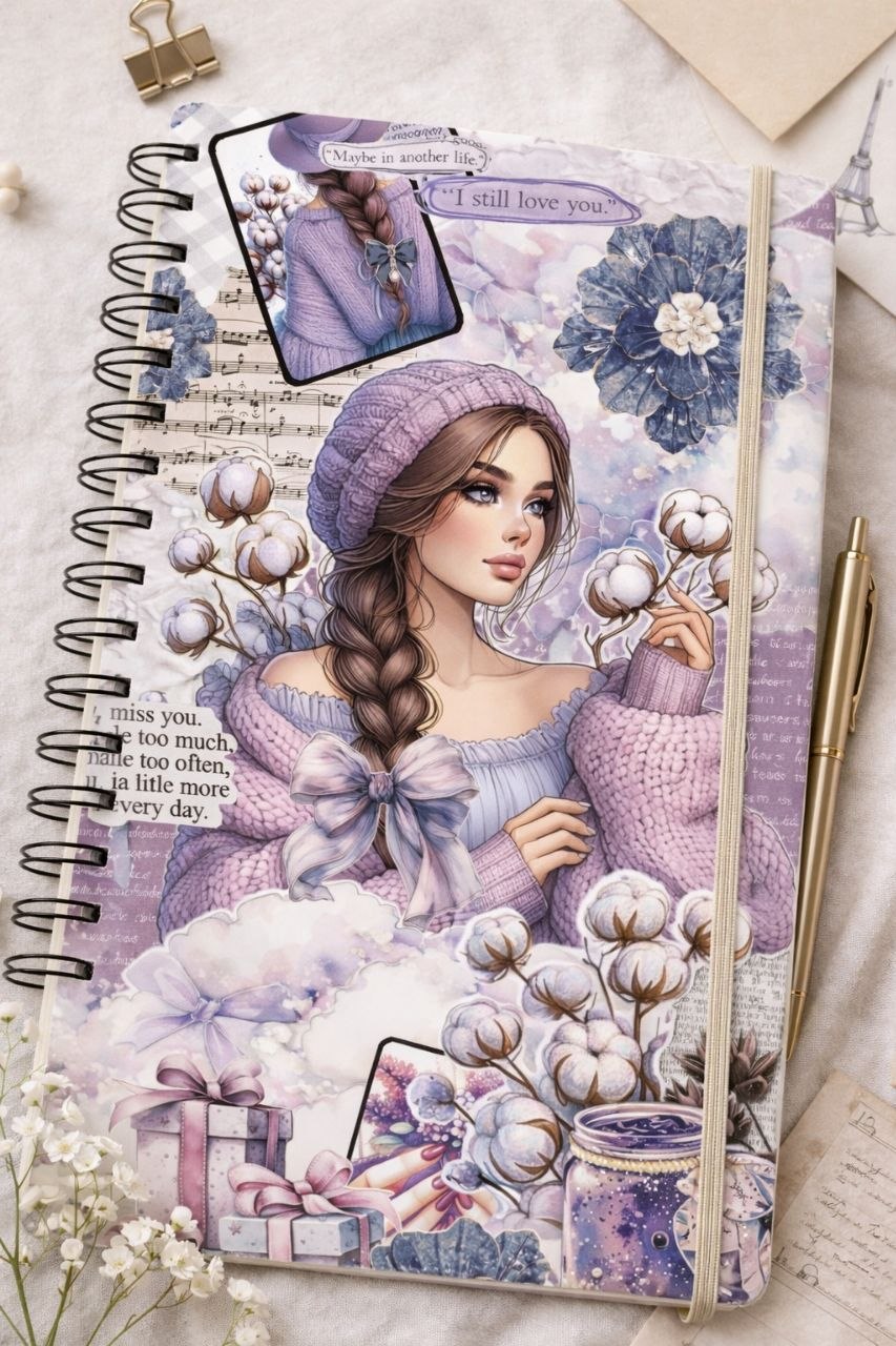 Lavender Diary Notebook