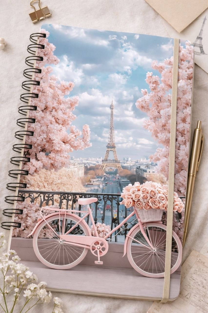 Paris Bloom Notebook