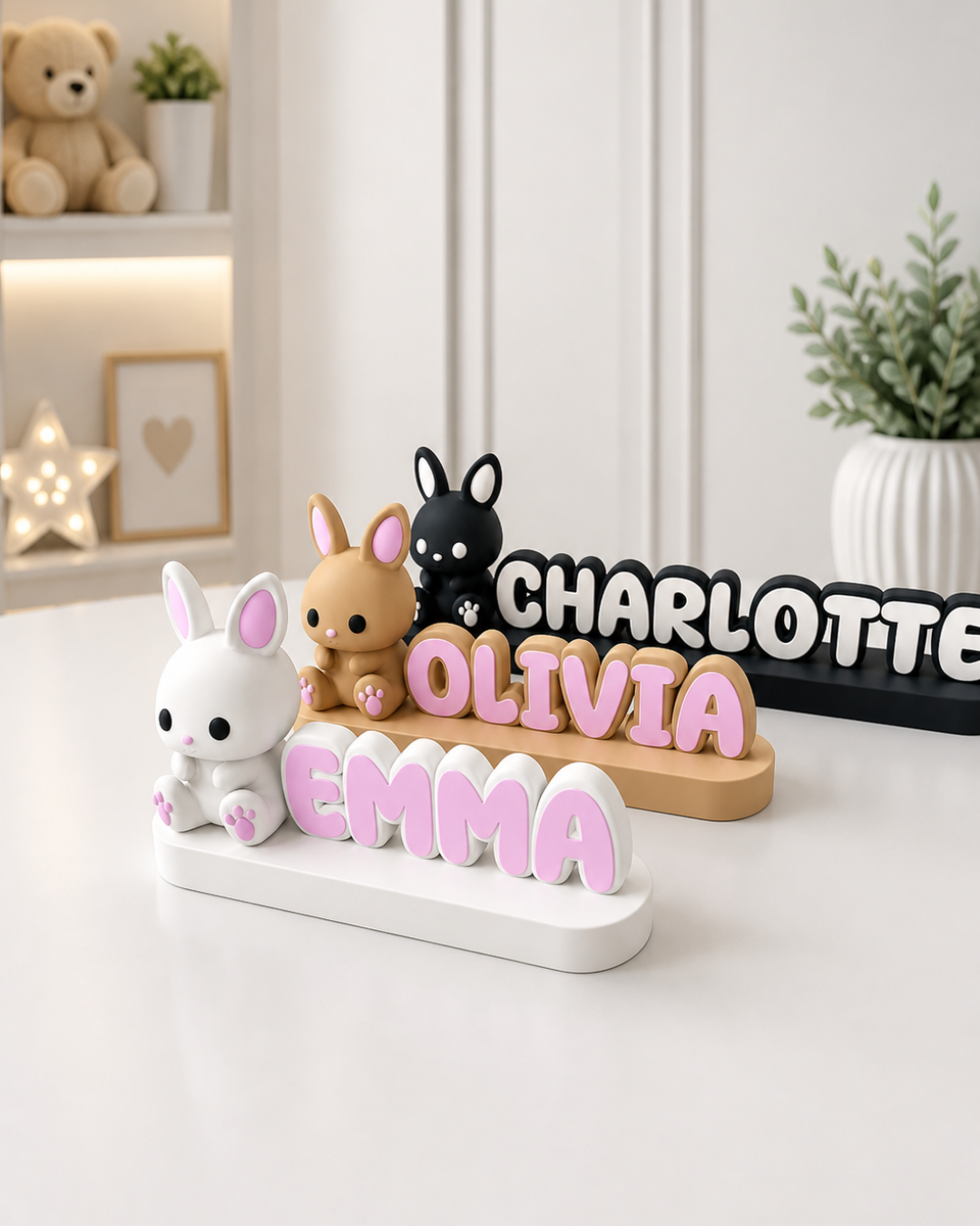 Personalized Bunny Name Decor